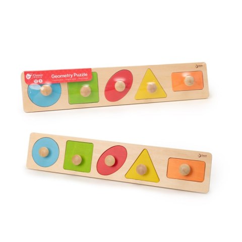 CLASSIC WORLD Układanka MONTESSORI dla Dzieci Nauka Kształtów Figur Kolorów 7 el. 12m+