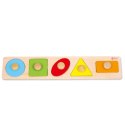 CLASSIC WORLD Układanka MONTESSORI dla Dzieci Nauka Kształtów Figur Kolorów 7 el. 12m+
