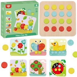 TOOKY TOY Układanka Klocki dla Dzieci Zwierzęta Dopasuj Nauka Kształtów Kolorów + Plansze
