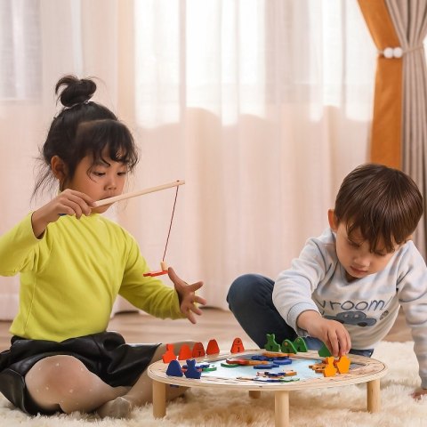 VIGA Drewniana Gra Łowienie Rybek FSC 18m+