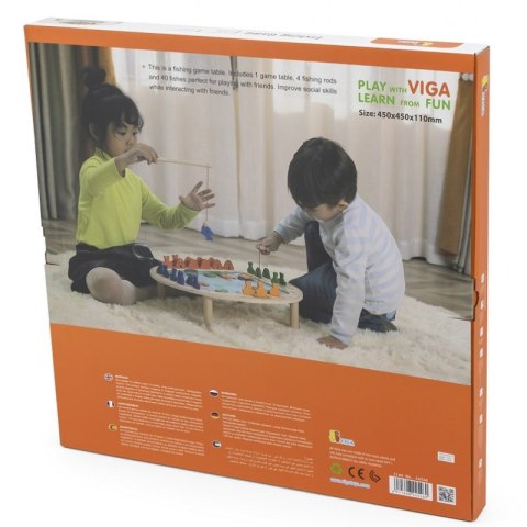 VIGA Drewniana Gra Łowienie Rybek FSC 18m+