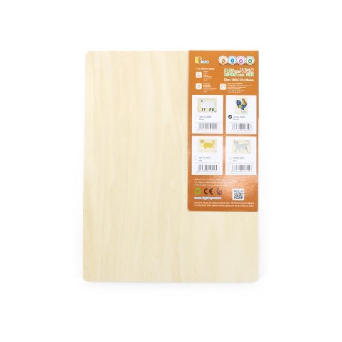 VIGA Drewniane Puzzle Montessori Kogut z Pinezkami 18m+