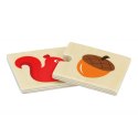 VIGA Drewniane Puzzle Nakarm Zwierzątko Co jedzą Zwierzęta Układanka 18m+