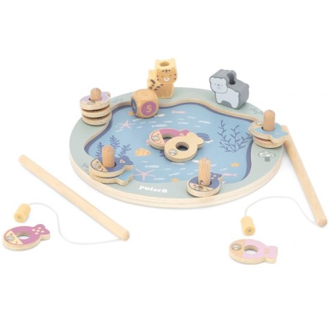 VIGA PolarB Drewniana Gra Łowienie Rybek 18m+