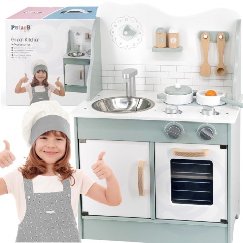 VIGA PolarB Drewniana Kuchnia z Akcesoriami Eco Green 3+