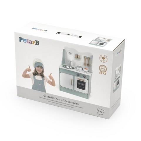 VIGA PolarB Drewniana Kuchnia z Akcesoriami Eco Green 3+