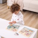 VIGA PolarB Drewniane Puzzle Zwierzęta z Pinezkami 12m+