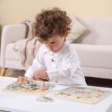 VIGA PolarB Drewniane Puzzle Zwierzęta z Pinezkami 12m+