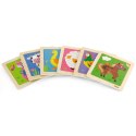 VIGA Poręczne Drewniane Puzzle Żyrafa 12m+
