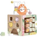 CLASSIC WORLD Drewniana Kostka Edukacyjna Sensoryczna 5w1 18m+