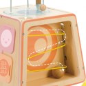 CLASSIC WORLD Drewniana Kostka Edukacyjna Sensoryczna 6w1 18m+