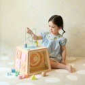 CLASSIC WORLD Drewniana Kostka Edukacyjna Sensoryczna 6w1 18m+