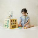 CLASSIC WORLD Drewniana Kostka Edukacyjna Sensoryczna 6w1 18m+