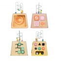 CLASSIC WORLD Drewniana Kostka Edukacyjna Sensoryczna 6w1 18m+