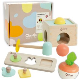 CLASSIC WORLD Pastelowy Zestaw Edukacyjny dla Dzieci Box od 6 do 12 miesiąca 6m+