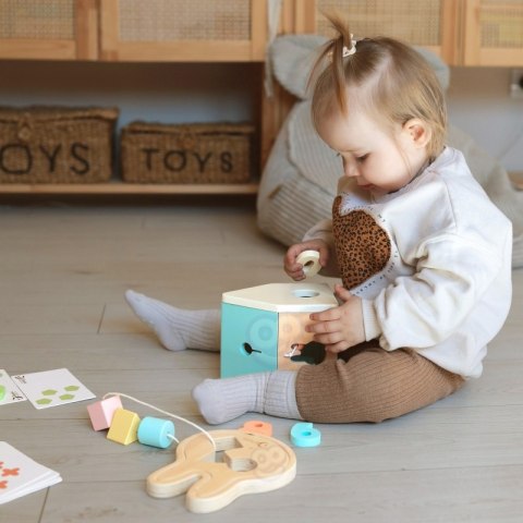 CLASSIC WORLD Pastelowy Zestaw dla Niemowląt Box Pierwsze Zabawki do Nauki od 12 do 18 miesiąca 12m+