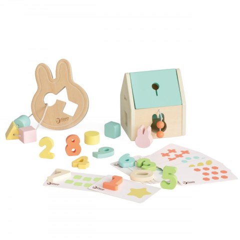 CLASSIC WORLD Pastelowy Zestaw dla Niemowląt Box Pierwsze Zabawki do Nauki od 12 do 18 miesiąca 12m+