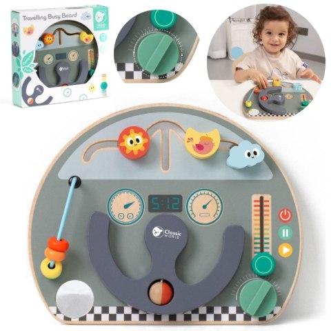 CLASSIC WORLD Tablica Manipulacyjna Wielofunkcyjna 6w1 Podróżowanie 12m+