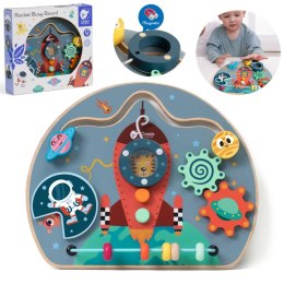 CLASSIC WORLD Tablica Manipulacyjna Wielofunkcyjna 6w1 Rakieta 12m+
