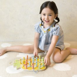 CLASSIC WORLD Wooden Threader Pineapple Pegs 21 pcs. 3+