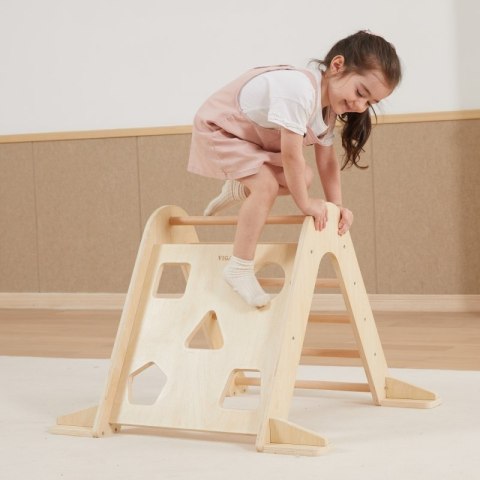 VIGA Drewniana Drabinka Pikler Trójkąt Wspinaczkowy Montessori 18m+
