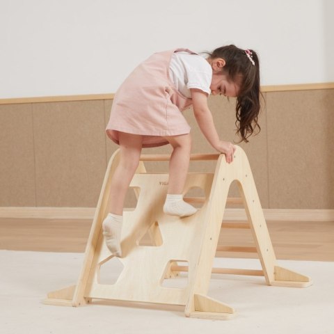 VIGA Drewniana Drabinka Pikler Trójkąt Wspinaczkowy Montessori 18m+