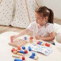 VIGA Drewniana Gra Budowanie Klocki 3D Montessori 3+