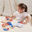 VIGA Drewniana Gra Budowanie Klocki 3D Montessori 3+