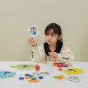 VIGA Drewniana Gra Dopasuj Kolory Pawi Ogon Montessori + Karty 3+