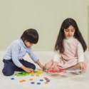 VIGA Drewniana Gra Dopasuj Kolory Pawi Ogon Montessori + Karty 3+