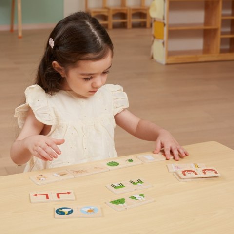 VIGA Drewniana Układanka Puzzle Przeciwieństwa 18m+
