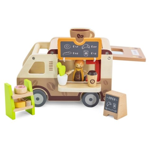 VIGA Food truck Drewniane Auto Kawiarnia Cukiernia 3+