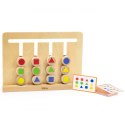 VIGA Gra Logiczna Odwzoruj Kolory i Figury Montessori 3+