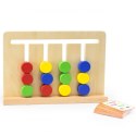 VIGA Gra Logiczna Odwzoruj Kolory i Figury Montessori 3+
