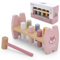 VIGA PolarB Drewniana Przebijanka Wbijanka z Młoteczkiem Lisek Montessori 12m+