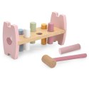 VIGA PolarB Drewniana Przebijanka Wbijanka z Młoteczkiem Lisek Montessori 12m+