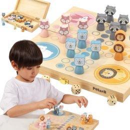 VIGA PolarB Drewniana gra Ludo Chińczyk 3+