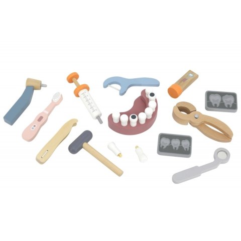 VIGA PolarB Drewniany Zestaw Dentysty Torba 3+