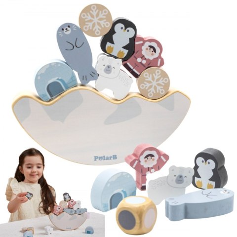 VIGA PolarB Gra Balansujące Zwierzęta Arktyczne Układanka 3+