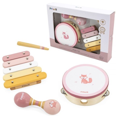 VIGA PolarB Zestaw Instrumentów Muzycznych Różowy 12m+