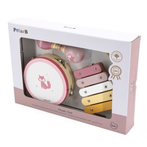 VIGA PolarB Zestaw Instrumentów Muzycznych Różowy 12m+
