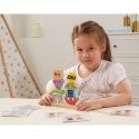 VIGA Układanka Piramidka Roboty + Wzory 8 el. 3+