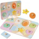 CLASSIC WORLD Układanka Puzzle Klocki Geometryczne 9 el. 18m+
