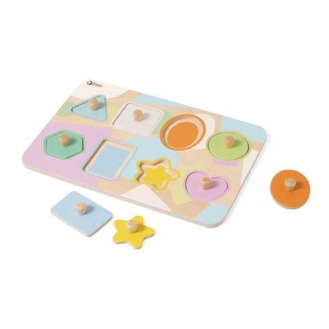 CLASSIC WORLD Układanka Puzzle Klocki Geometryczne 9 el. 18m+