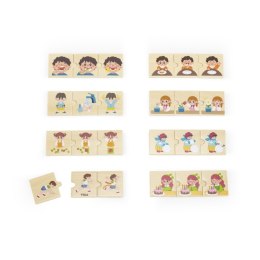 VIGA Drewniana Układanka Puzzle Dopasuj Czynności Dzieci 18m+