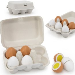 VIGA Drewniane Jajka Do Krojenia w Wytłoczce 3+