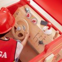 VIGA Duży Drewniany Wóz Strażacki Plac Zabaw Montessori 3+
