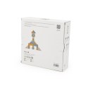 VIGA PolarB Drewniany Wózek do Ciągnięcia + Klocki 21 el. 18m+