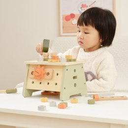 VIGA PolarB Mini Warsztat 2w1 Skrzynka z Narzędziami Zestaw Drewniany 3+