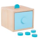 WOOPIE GREEN Drewniana Szuflada Edukacyjna 4w1 Sorter Montessori Gra w Marchewki FSC